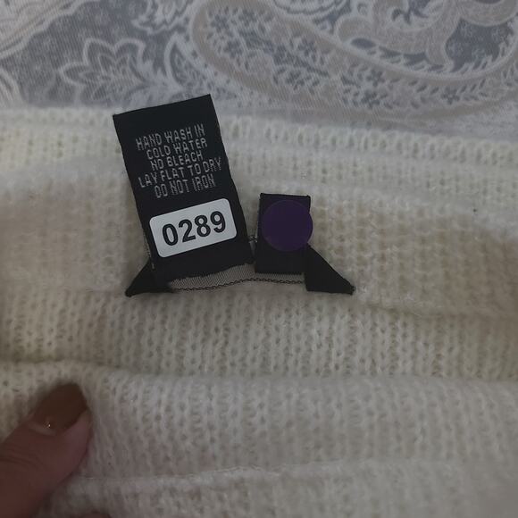 Jules & Leopold mohair sleeveless knit ladies sweater creme Size XL chic office - Picture 6 of 7